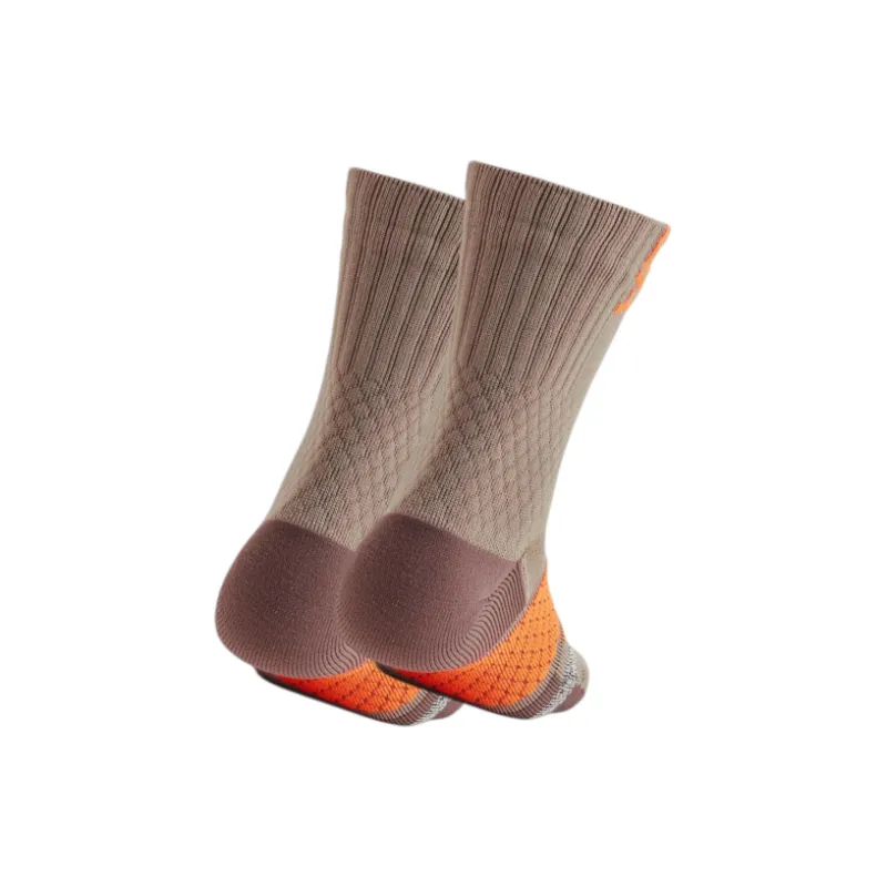 Under Armour Playmaker Mid Calf Socks Unisex Sahara Brown-3