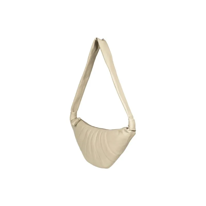 Lemaire Croissant Series Grain Leather Croissant Bag, Shoulder Bag, Crossbody Bag Medium Size Unisex Light Sage Green-4