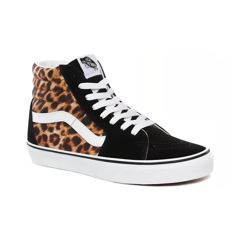 Vans Sk8 Hi Leopard Black White-2