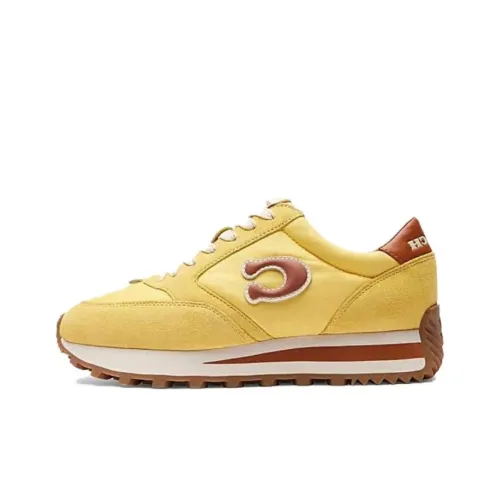 COACH Signature Low-Top Casual Shoes Women's Yellow