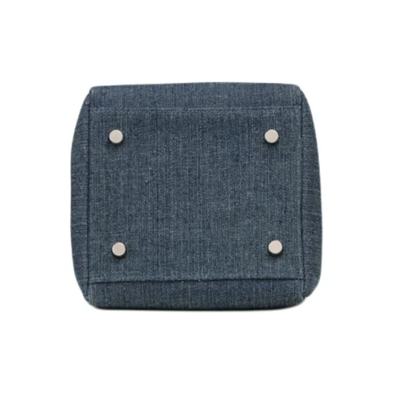 DEERE JACK Denim Bucket Bag Handbag Trumpets Women's Dark Blue-4