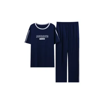 CAIHENGTONG Pajama Set Men's Blue