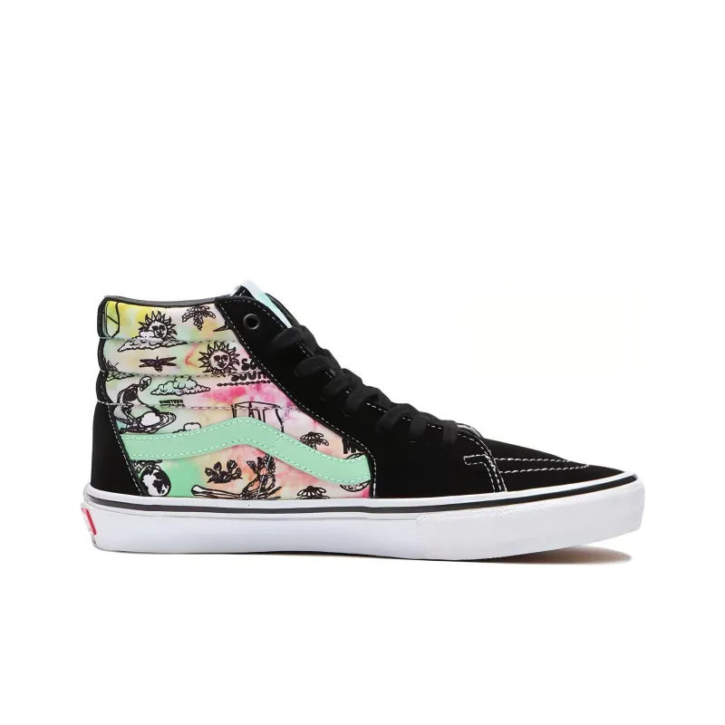 Vans Skate Sk8 Hi Shroom Doom Black Green-1