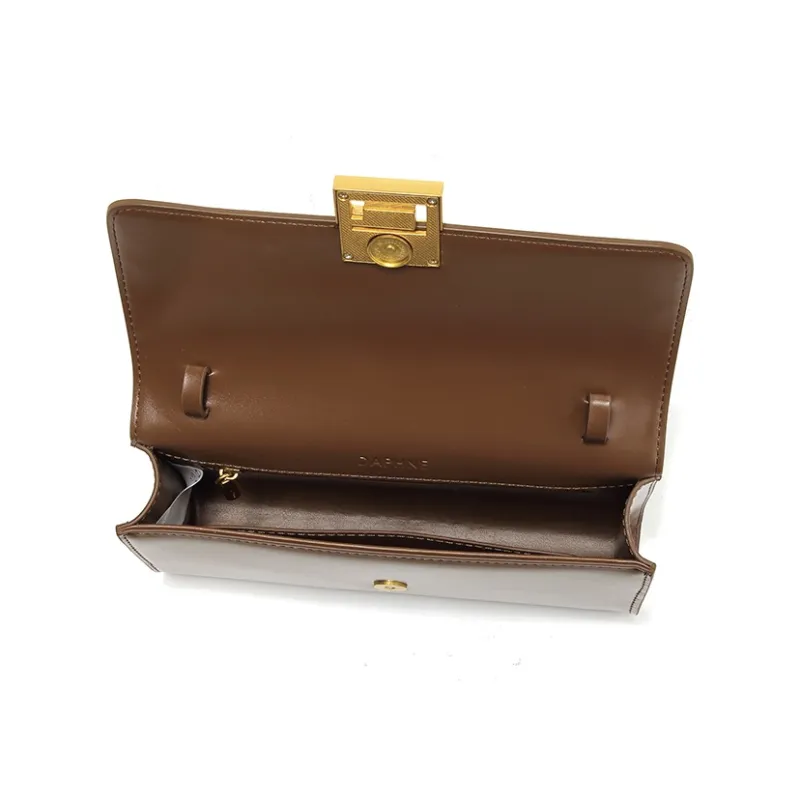 DAPHNE PU Handbag, Shoulder Bag Regular Women's Black/Brown-6