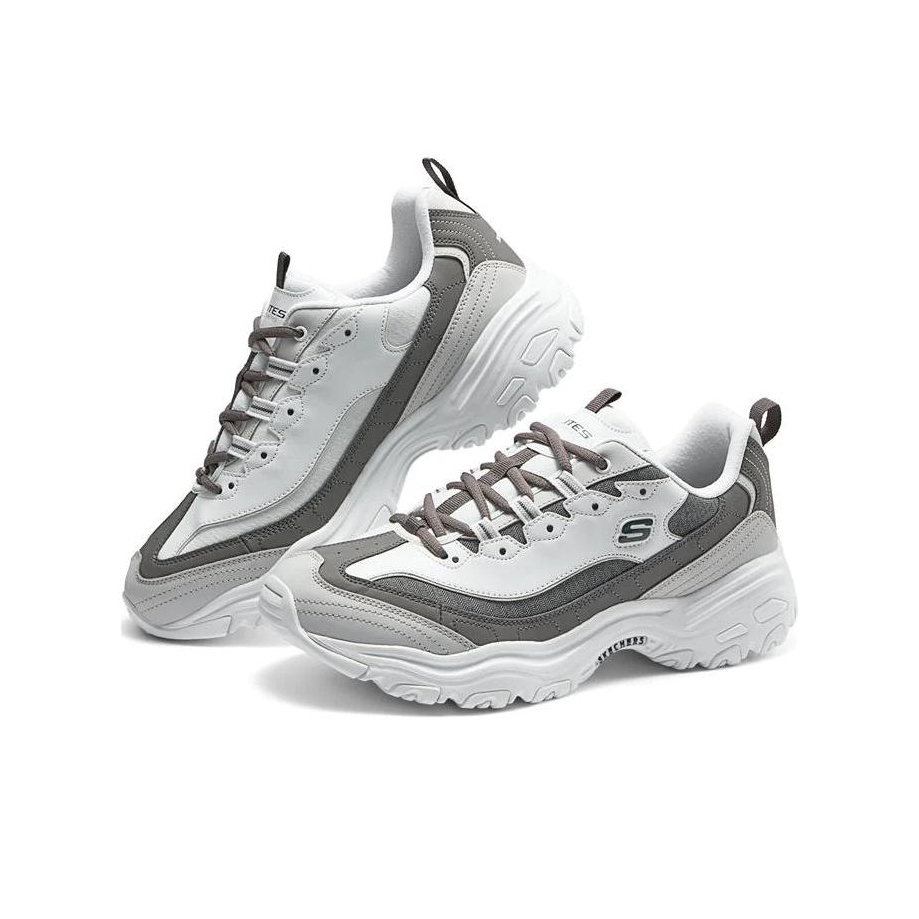 skechers Shorts D'Lites 1.0 Casual Shoes Men Low-Top White