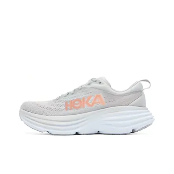 HOKA ONE ONE Bondi 8 Wide D 'Light Grey Orange' Women's