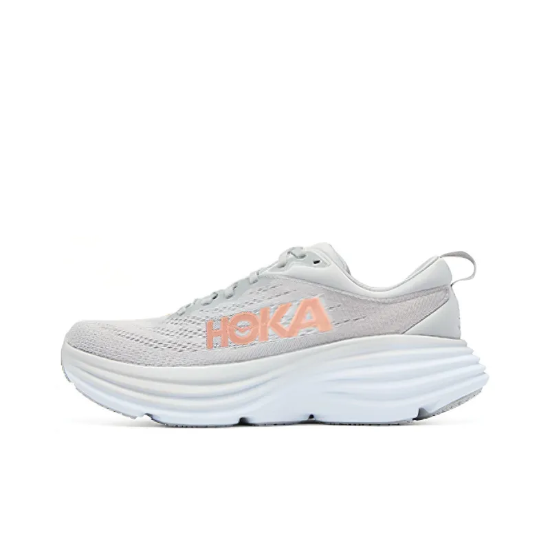 HOKA ONE ONE Bondi 8 Wide D 'Light Grey Orange' Women's-0