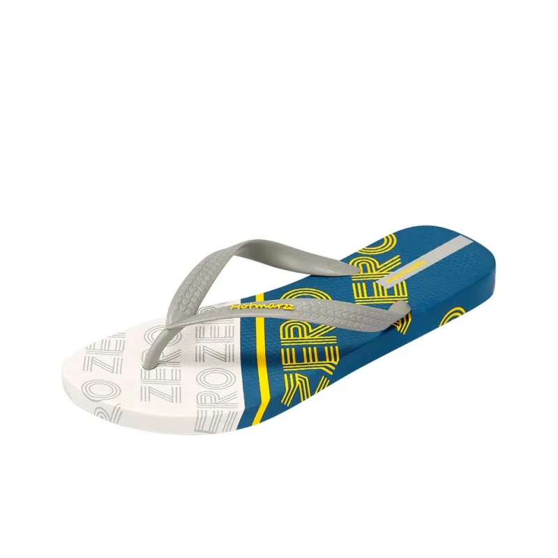 HOTMARZZ Flip Flops Men's Gray/Dark Blue-0