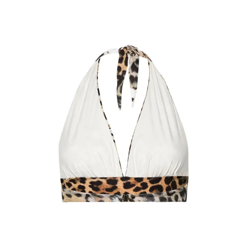 Roberto Cavalli Jaguar Skin print Bikini Top-1