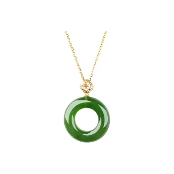 Linguanying Hetian Jade Pendants Women's Jasper