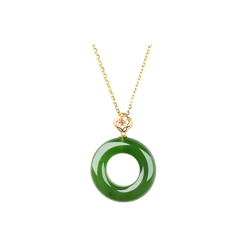 Linguanying Hetian Jade Pendants Women's Jasper-0