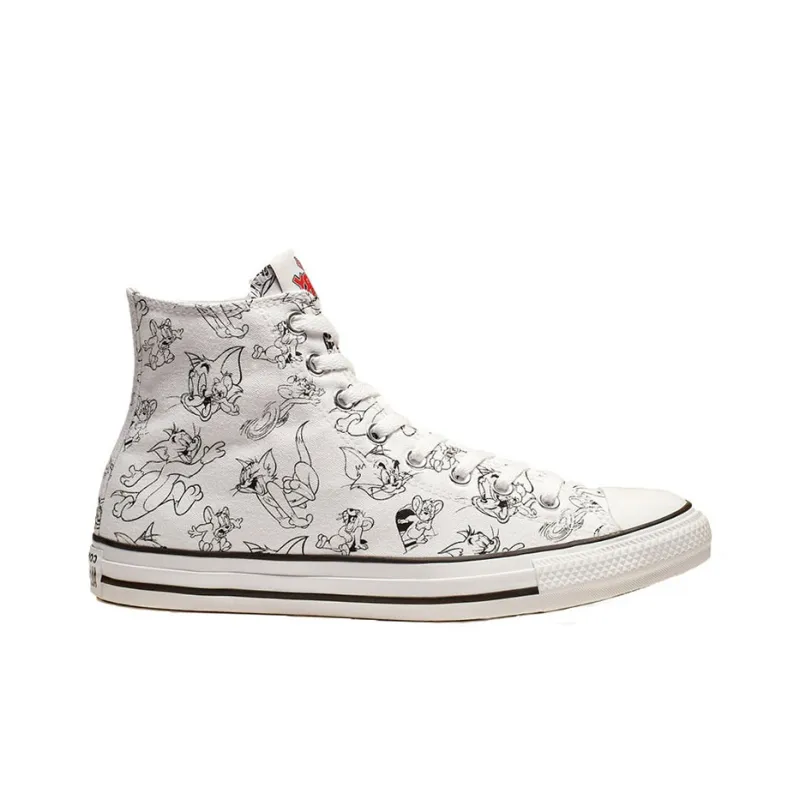 Converse Chuck Taylor All Star Hi Tom And Jerry White-1