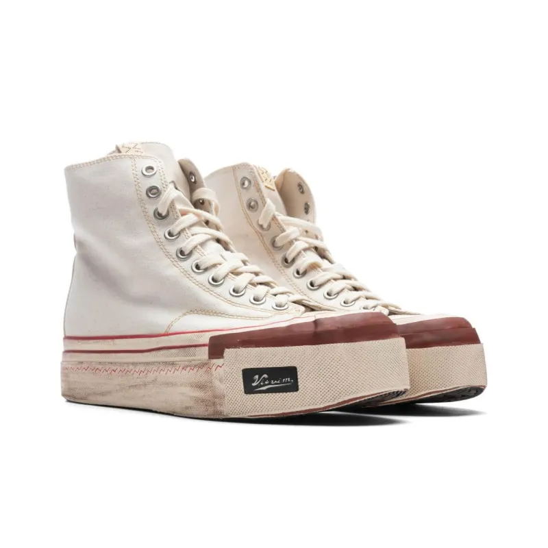 Visvim Skagway Hi G.Patten Platform Shoes Men's White-2