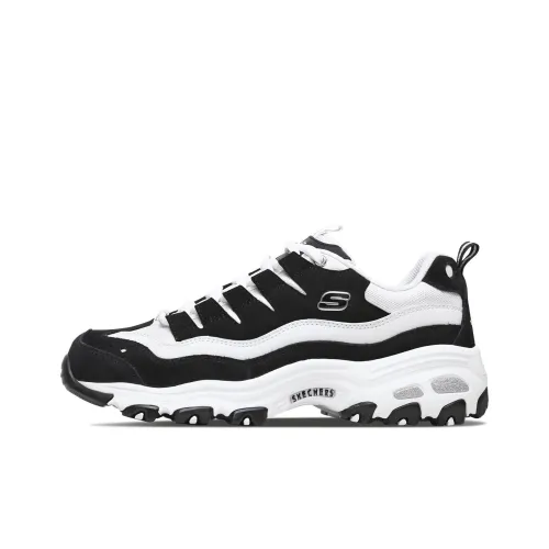 Skechers D'Lites 1.0 'White Black' Women's
