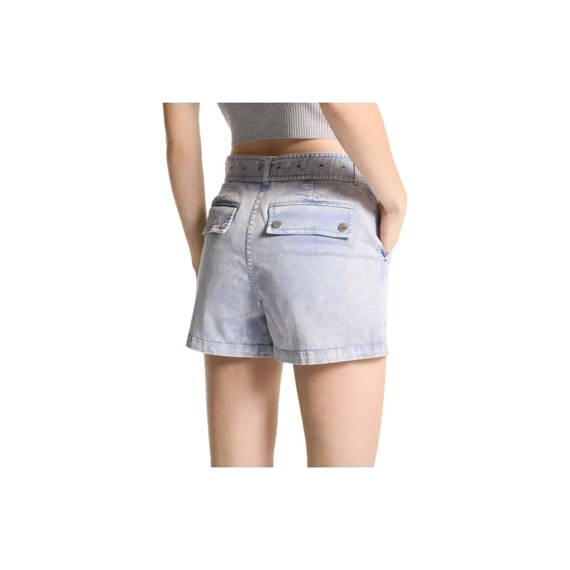 MICHAEL KORS SS24 Denim Shorts Women's Light Blue-1
