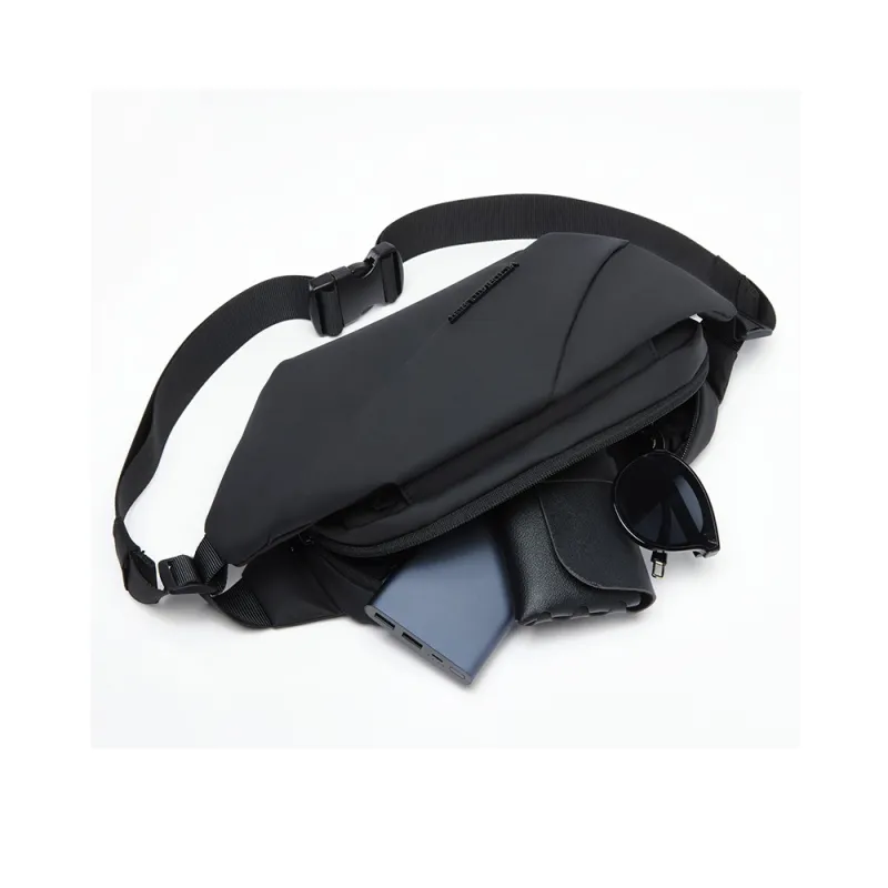Victorian Traveler Membrana Dermalis Shoulder Bag Crossbody Bag Sling Bags Regular Unisex Black/Gray-3