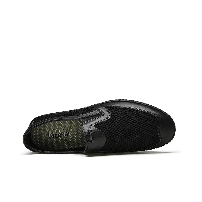 Wen Nai Casual Shoes Men's Black-3