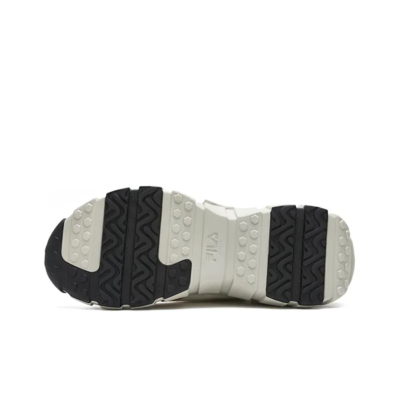 FILA FUSION BONE DX Spine Shoes Anti Slip Wear Resistant Low Top Casual Shoes Men's White Brown-4