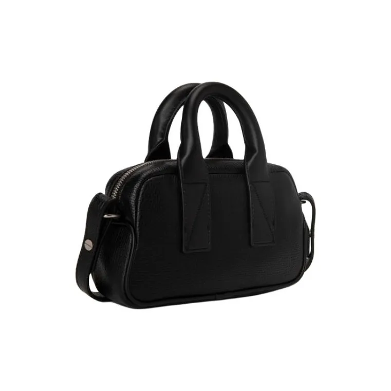 CK/Calvin Klein Polyurethane Travel Bag One Shoulder Handbag Extra Mini Women's Black-4