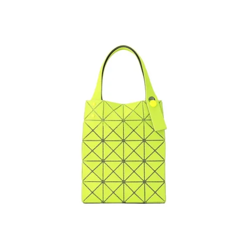 ISSEY MIYAKE Polyvinyl Chloride Resin Tote Bag Shopping Bag Handbag Mini Women's Yellow Green