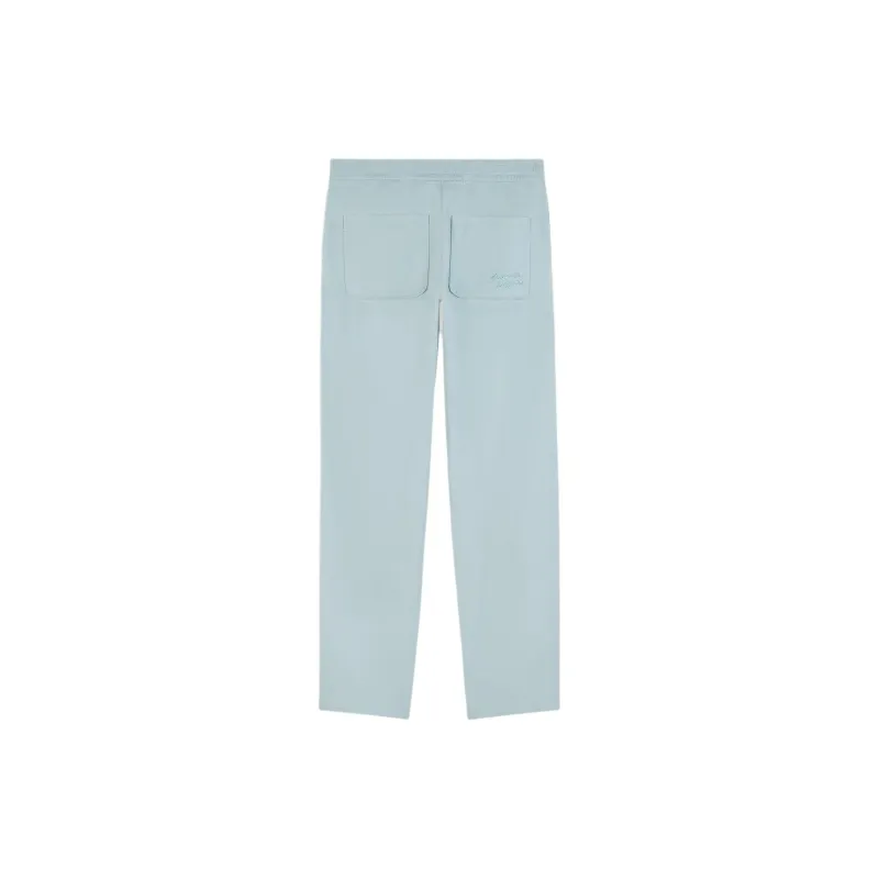 Maison Kitsune Logo Embroidered Straight Leg Trousers-1