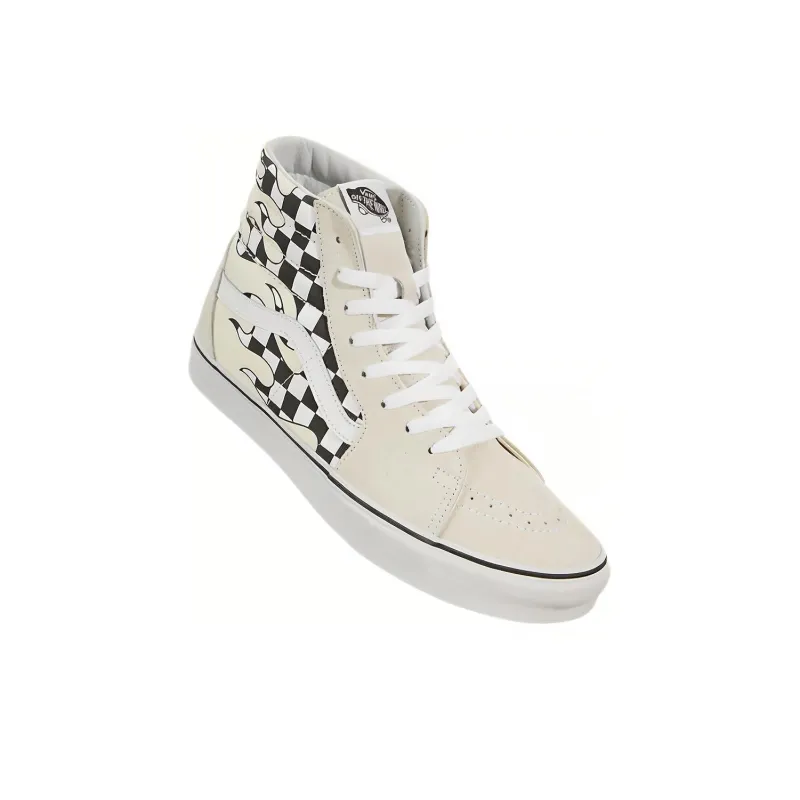 Vans SK8 Hi Checkerboard Flame-1