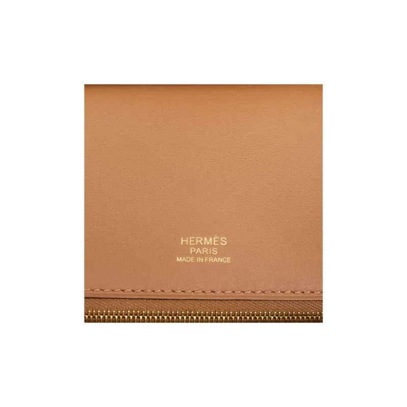 HERMES Birkin Grizzly Leather With Swift Calfskin Birkin Bag Handbags Women's Chestnut-5