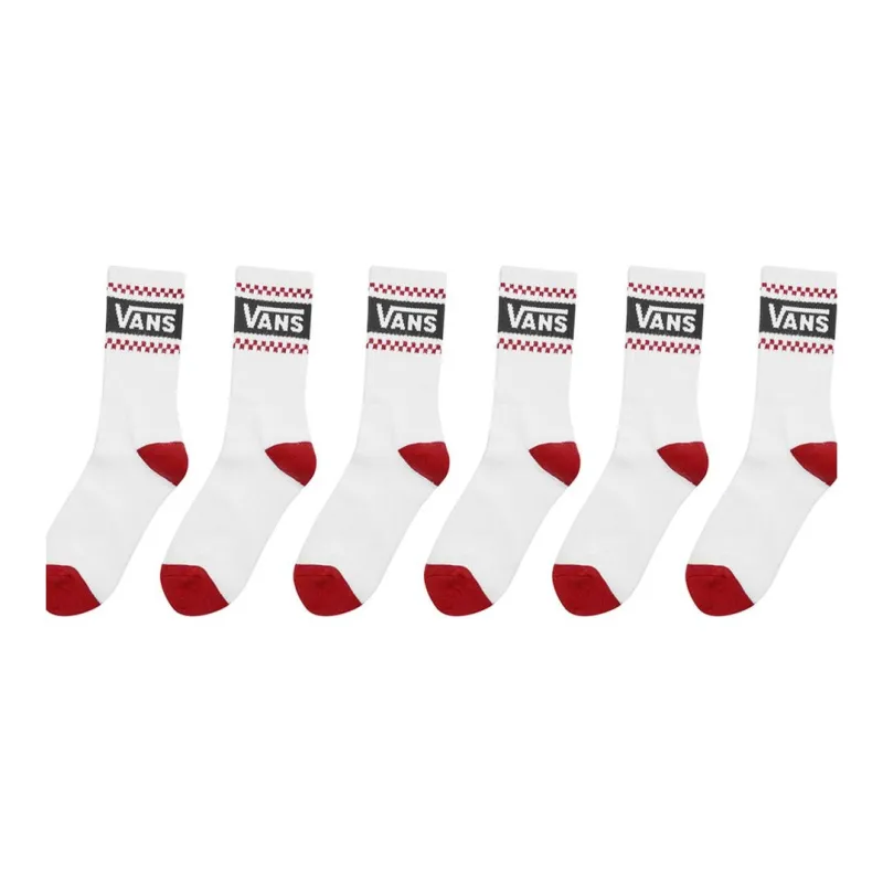 Vans Mid-Calf Socks Women's Red Black White Multicolor-0