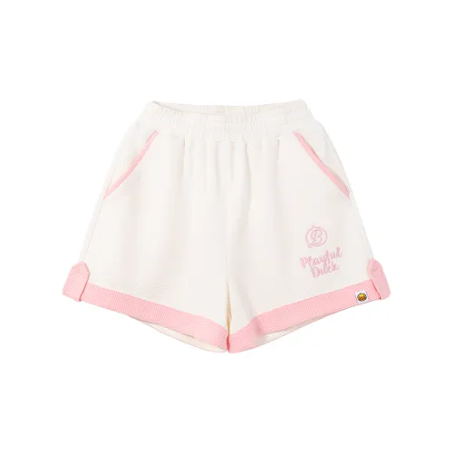 B.Duck Casual Shorts Women's Apricot