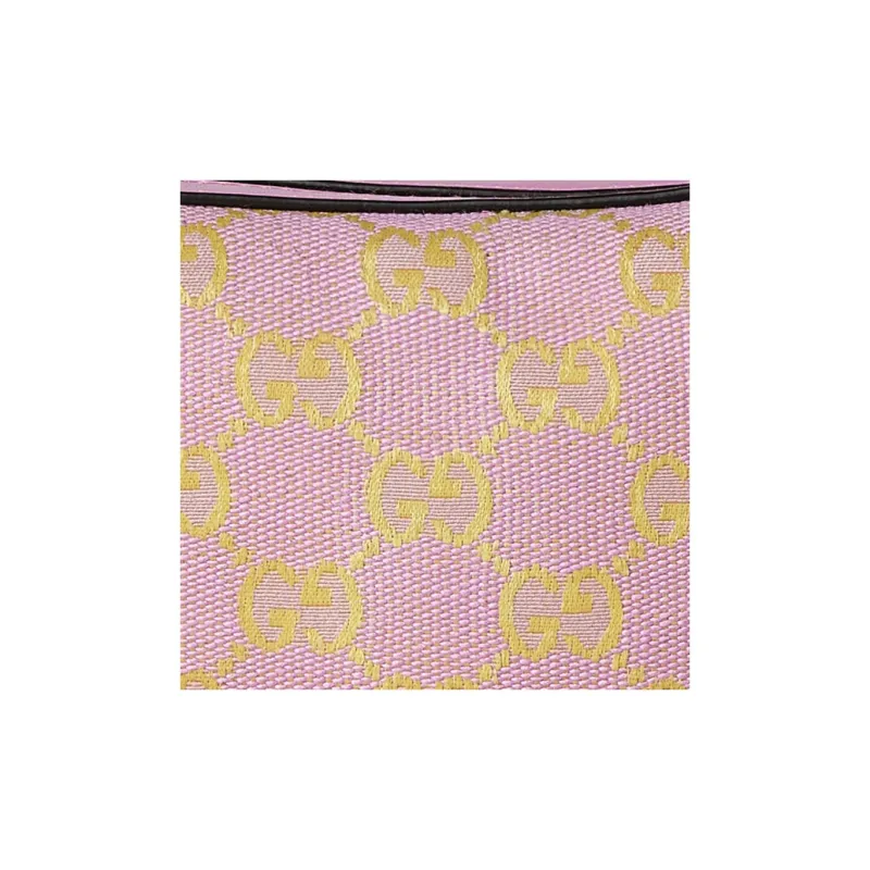 GUCCI Ophidia Canvas With Leather Canvas Bag Handbag Shoulder Bag Women's Light Purple & Yellow-7