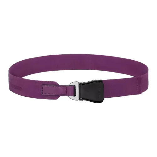 LONGCHAMP Solid Color Design Belt Women's Purple Width: 4CM