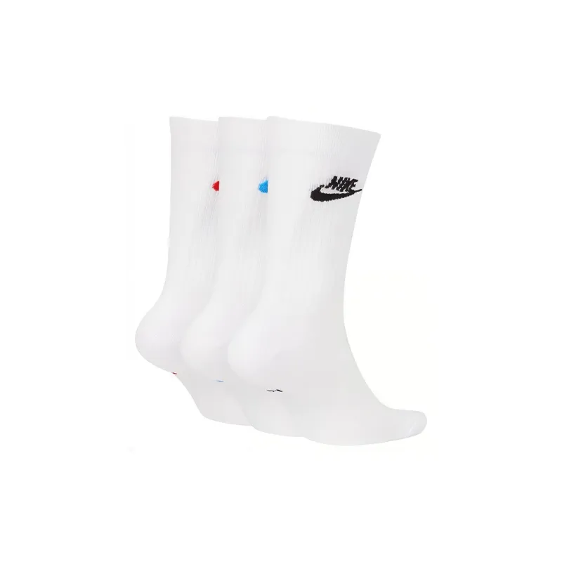Nike Mid Calf Socks Unisex 3 Pack White-1