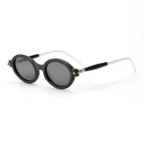 WY2248 Matte Black Frame with White Legs and Black Lens