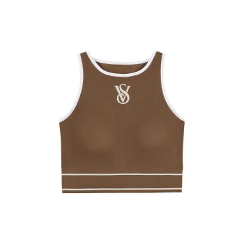 Victoria's Secret Tank Tops Women's Coffee Brown