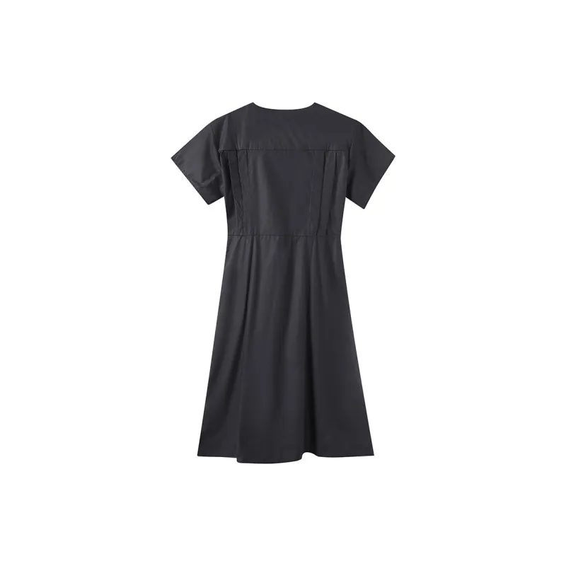 Adeworn Short Sleeved Dresses Women's-8