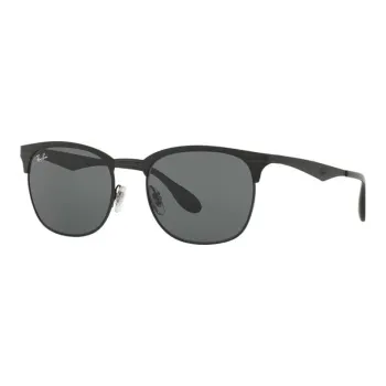 RayBan Metal Irregular Shape Sunglasses Men's Black
