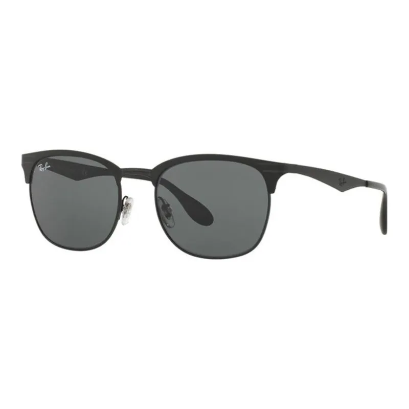 RayBan Metal Irregular Shape Sunglasses Men's Black-0