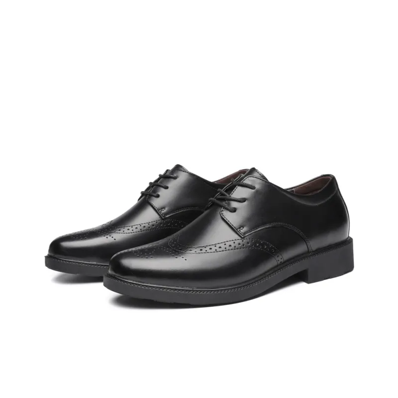 BOLE Dress Shoes Men Low Top Black-2