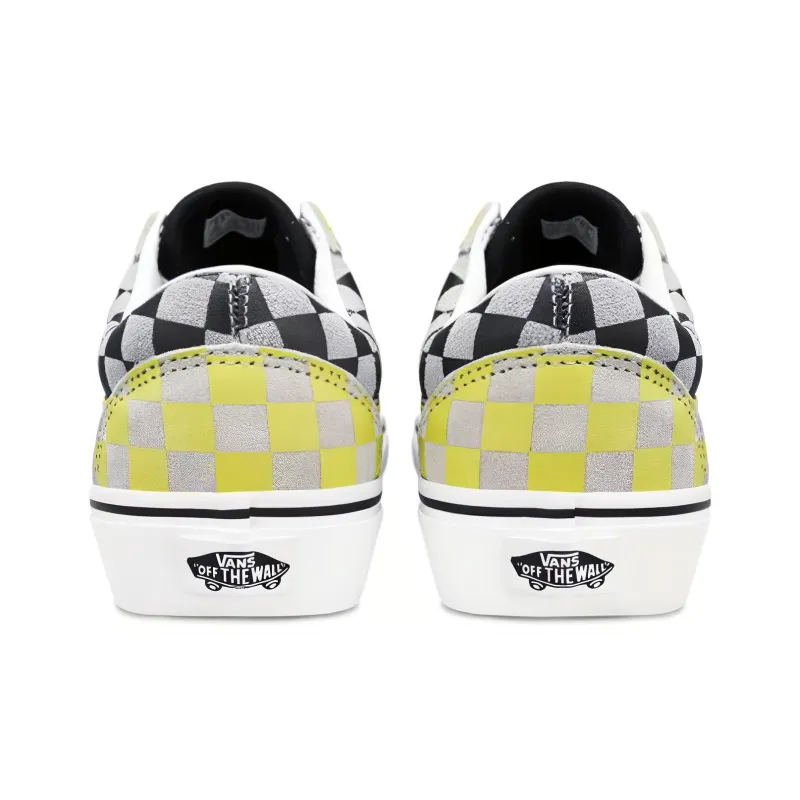 Old Skool Vans 'Black Yellow Checkerboard' Women's-4