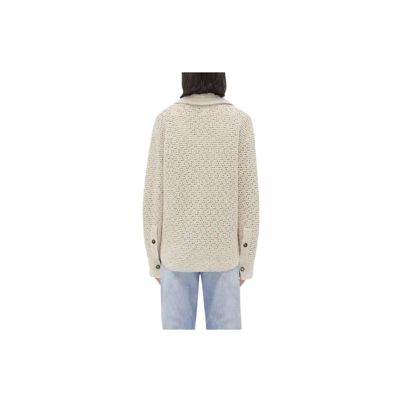 Bottega Veneta Crochet Knitted Shirt-1