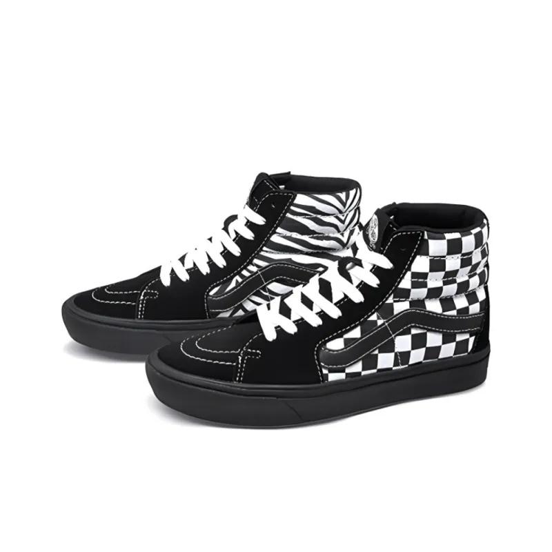 Sk8 Vans Hi ComfyCush 'Mixed Media Black Checker'-2