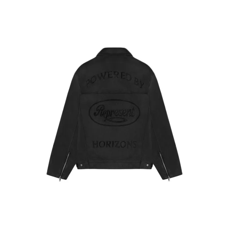 REPRESENT Leather Jacket Men's Black-1