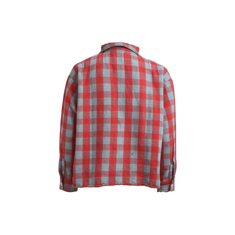 SAINT Mxxxxxx Checked Cotton Shirt-1