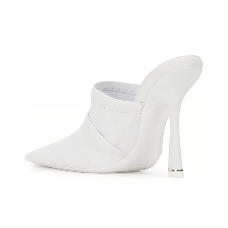 Alexander Wang Vanna Logo Wrap-toe Slippers Women's White-3