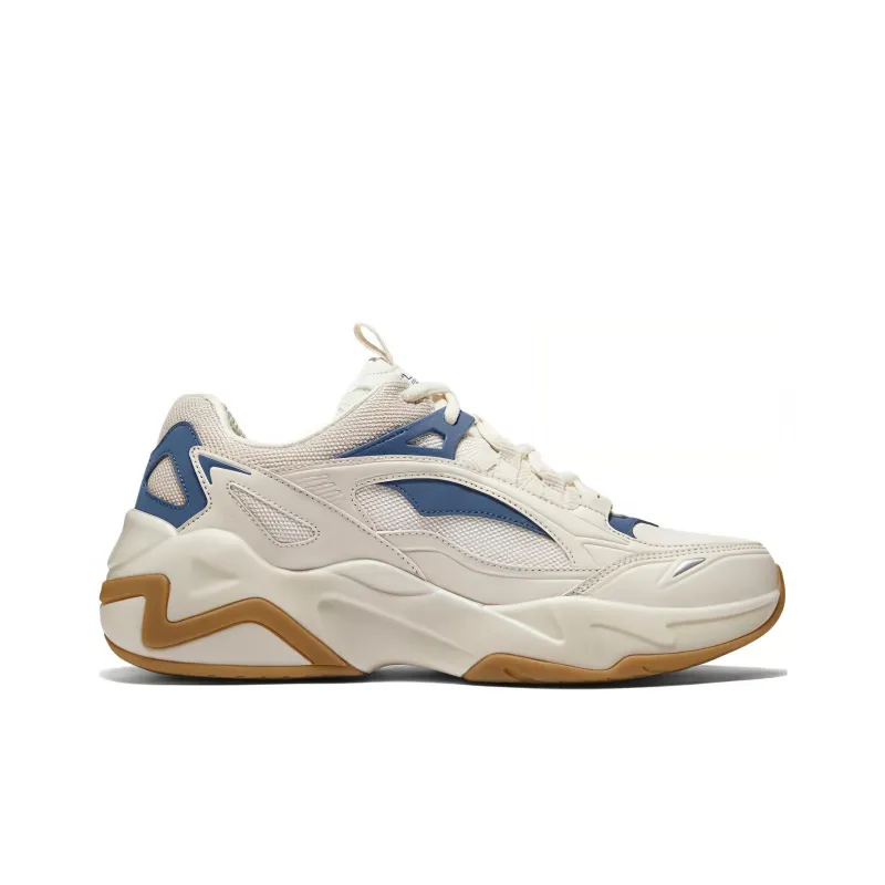 Skechers D'LITES HYPER BURST Running Shoes Men Low Top White Blue-1