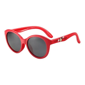 Disney Minnie Series TPEE Round Sun Lenses Kids' Red/Purple