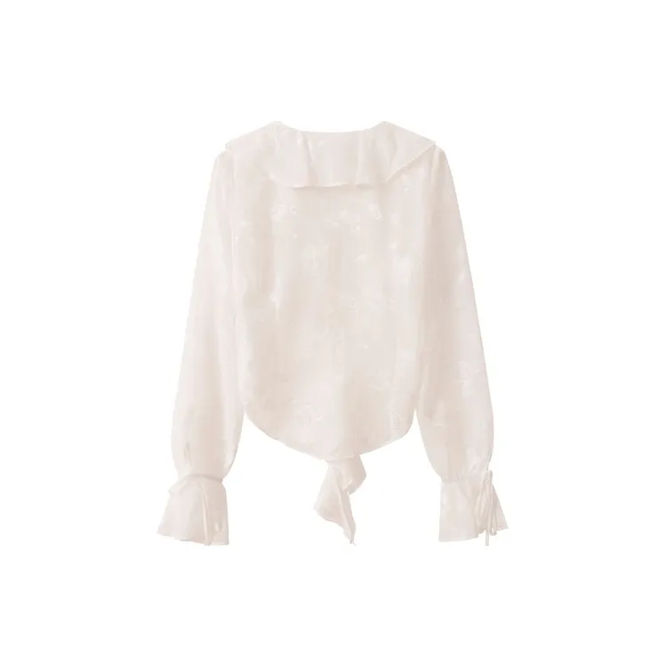 UNIFREE Chiffon Shirt Women's White-1