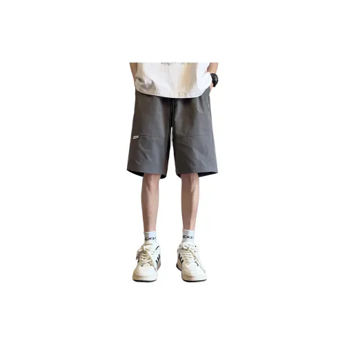 Tonlion Casual Shorts Men Ink Gray