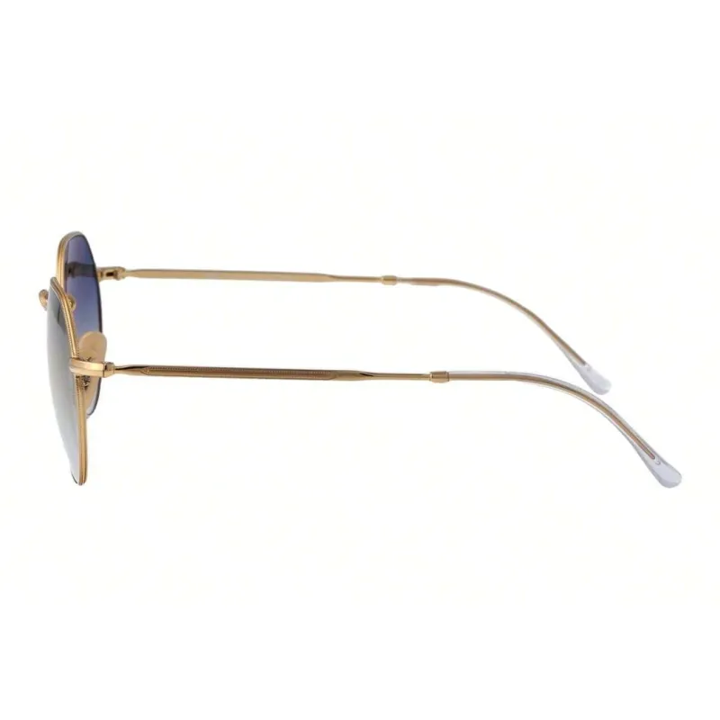 RayBan Metal Irregular Shape Sunglasses Women's Gold-3