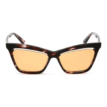 McQ Alexander McQueen Irregular Shape Sunglasses Women's Brown